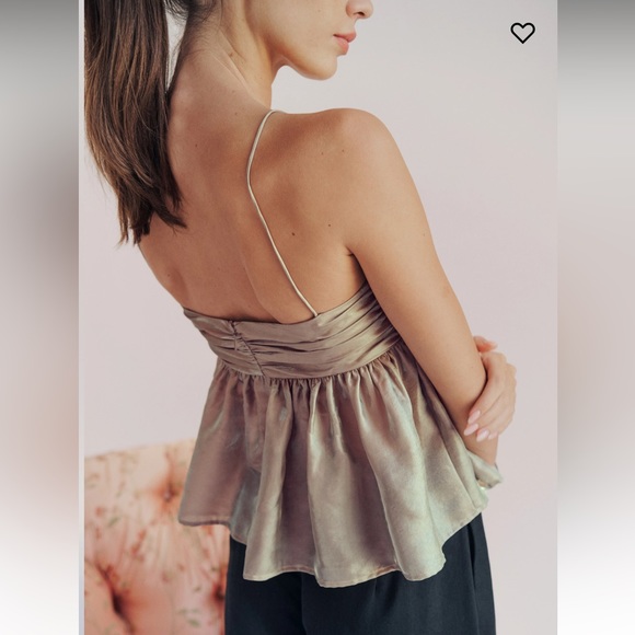 REFORMATION cosima top in champagne - Picture 3 of 5